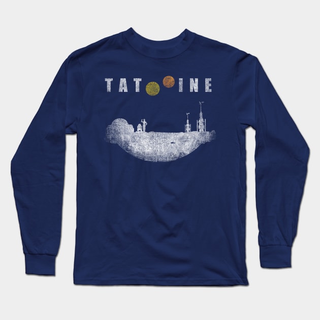 Tatooine landscape Long Sleeve T-Shirt by mycool